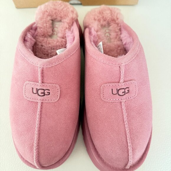 NIB UGGS AUSTRALIA UGG DISCOQUETTE SLIPPERS SIZE 7 DUSTY ORCHID PINK - Picture 5 of 10